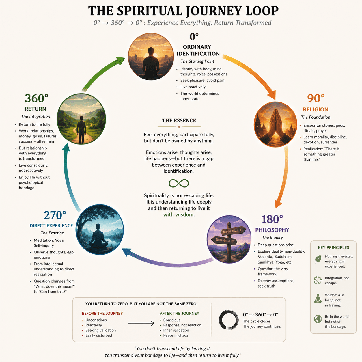The Spiritual Journey: From Zero to Zero